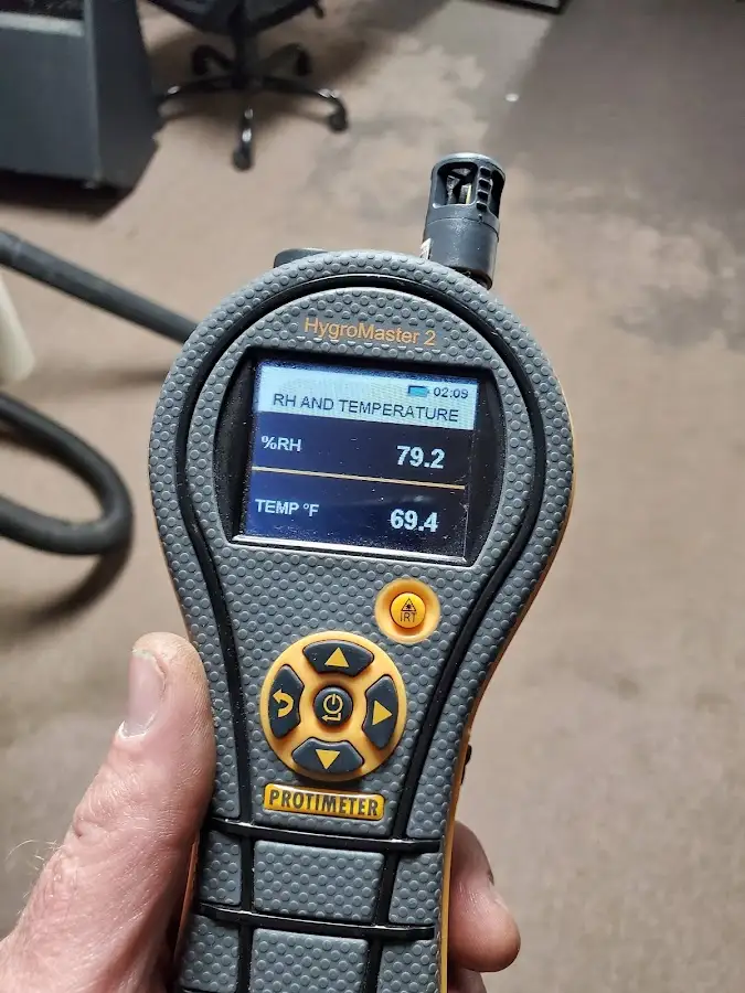 Moisture meter humidity assessment for Fire & Smoke Damage Restoration in Edinburg